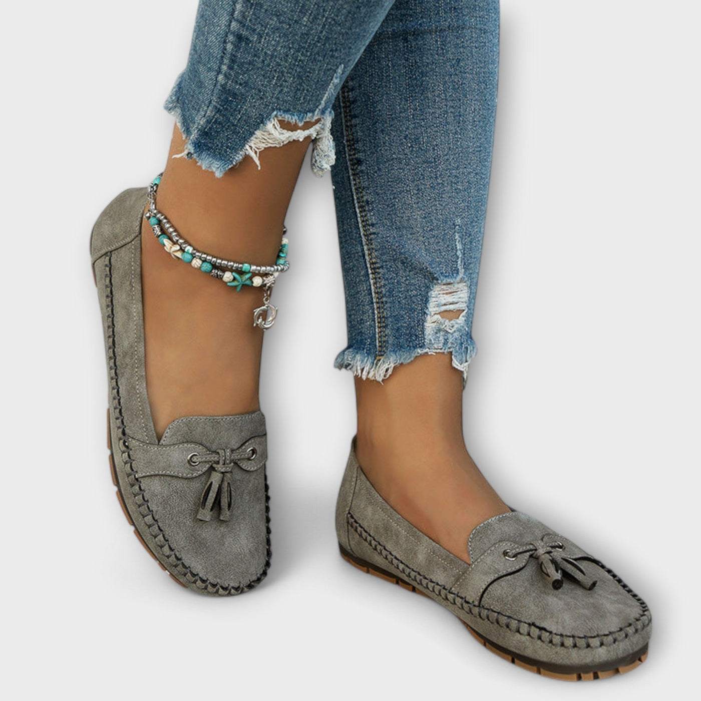 Angie™ Leather Mocassins