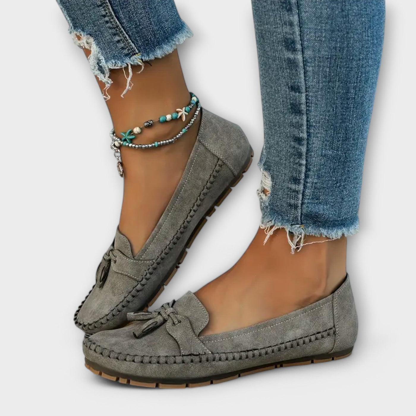Angie™ Leather Mocassins