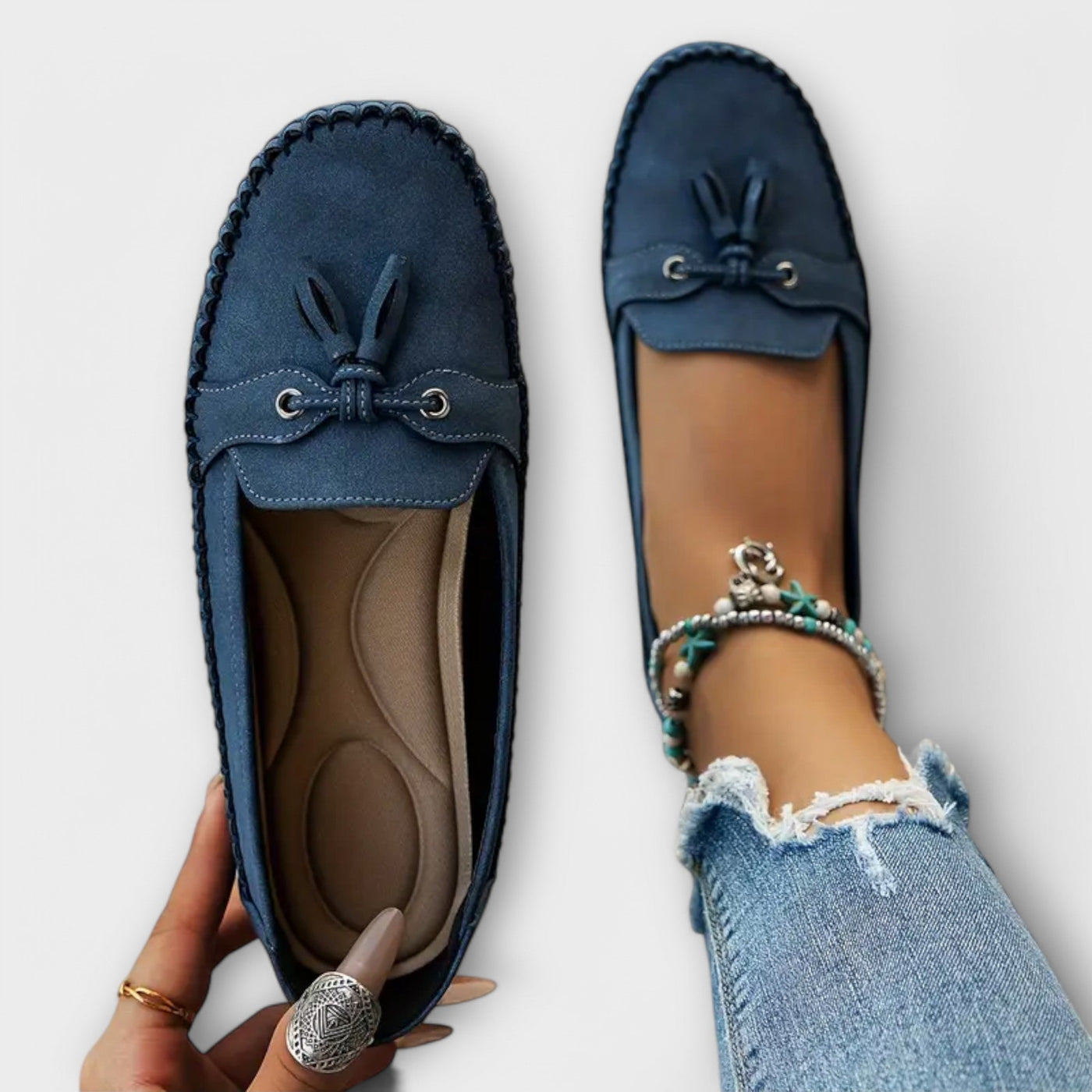 Angie™ Leather Mocassins