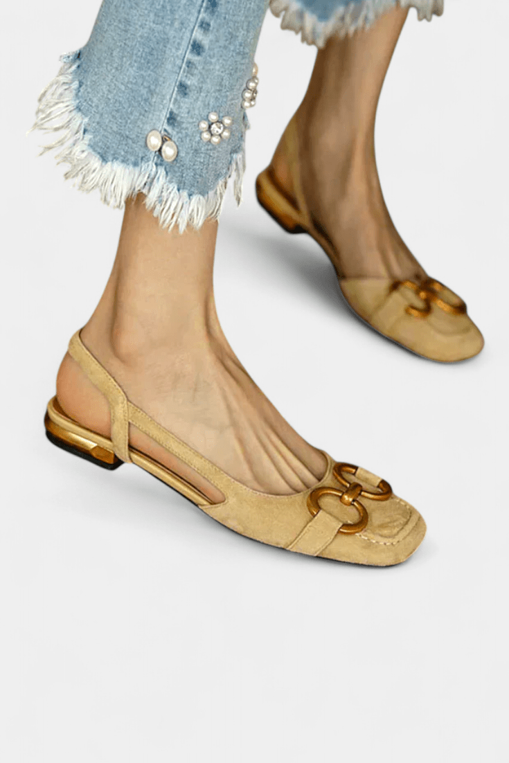 Alma™ Square-Toe Slingback Loafers