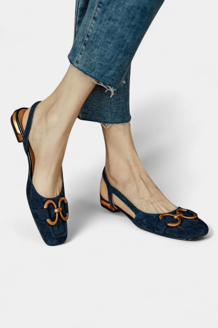 Alma™ Square-Toe Slingback Loafers