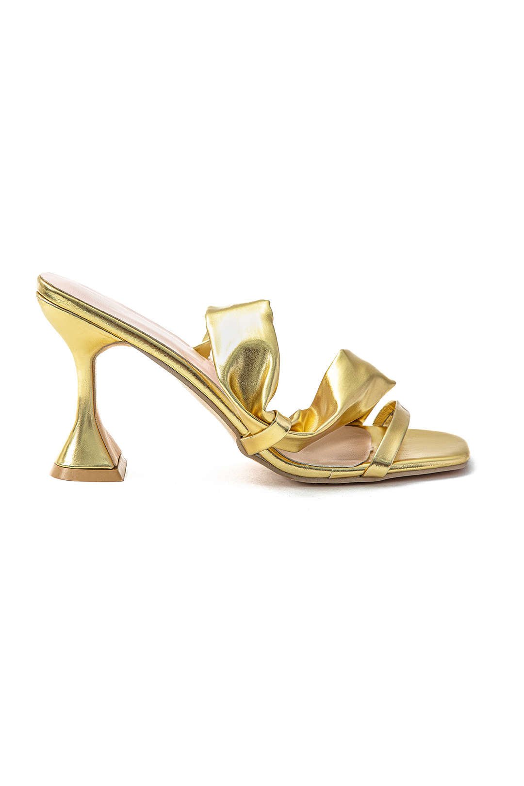 Clara™ Metallic Square Toe High Heel