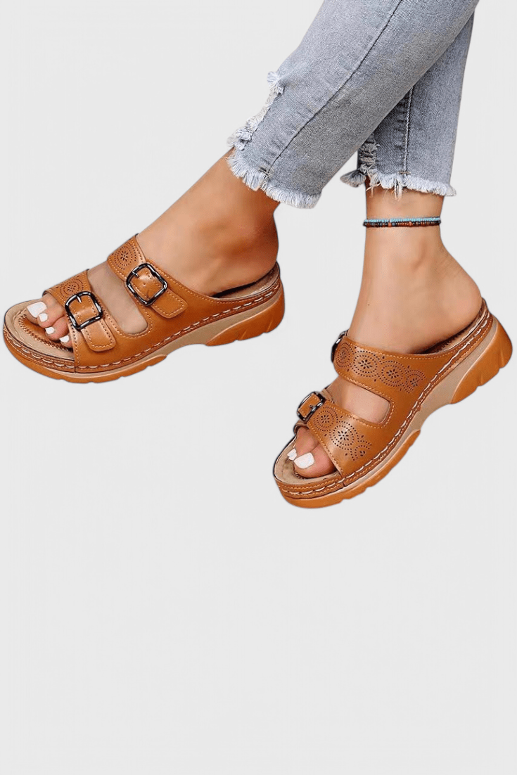 Tamsin™ Orthopedic Leather Sandals