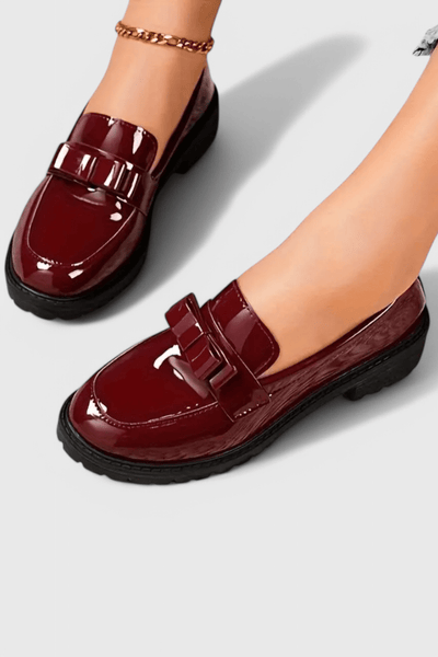 Zinnia™ Bow Detail Block Heel Loafers
